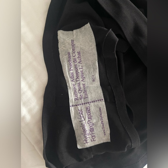 Norma Kamali Drop Shoulder Side Drape Gown in Black velvet - Picture 10 of 13